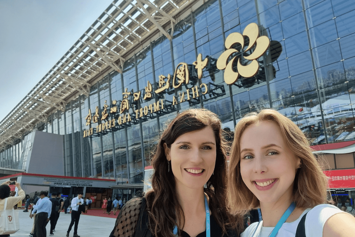 Celým veľtrhom Canton Fair sprevádzala klientov Michaela Královičová a Tatiana Dzurišová.